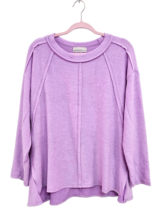 Zenana Outfitters Tops - New Zenana Tee Top Women Size S M L XL Pink Purple